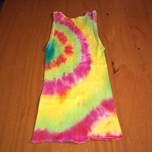 DIY tie dyed tank top. Child’s XL / Women’s S